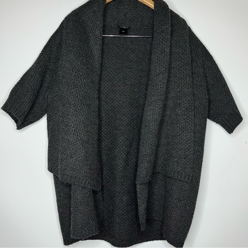 Ann Taylor LOFT Black double layered Cardigan - Picture 2 of 12